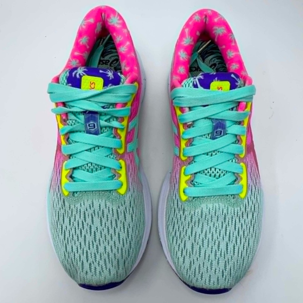 ASICS GT-1000 9 Tokyo Running Shoes Womens US 8 Retro Tropical Palm FlyteFoam - Picture 9 of 12